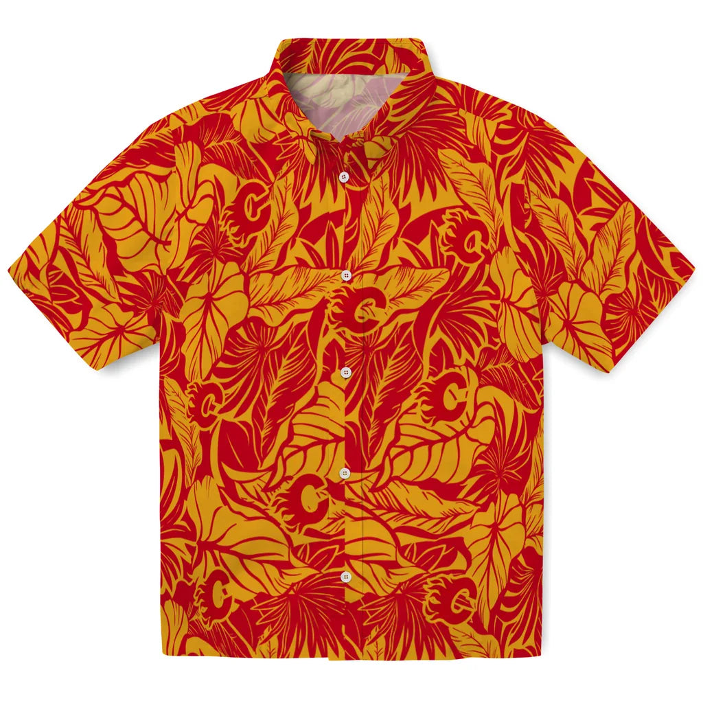 Calgary Flames Hawaiian Shirt - Monstera Layer – Moonbestprint