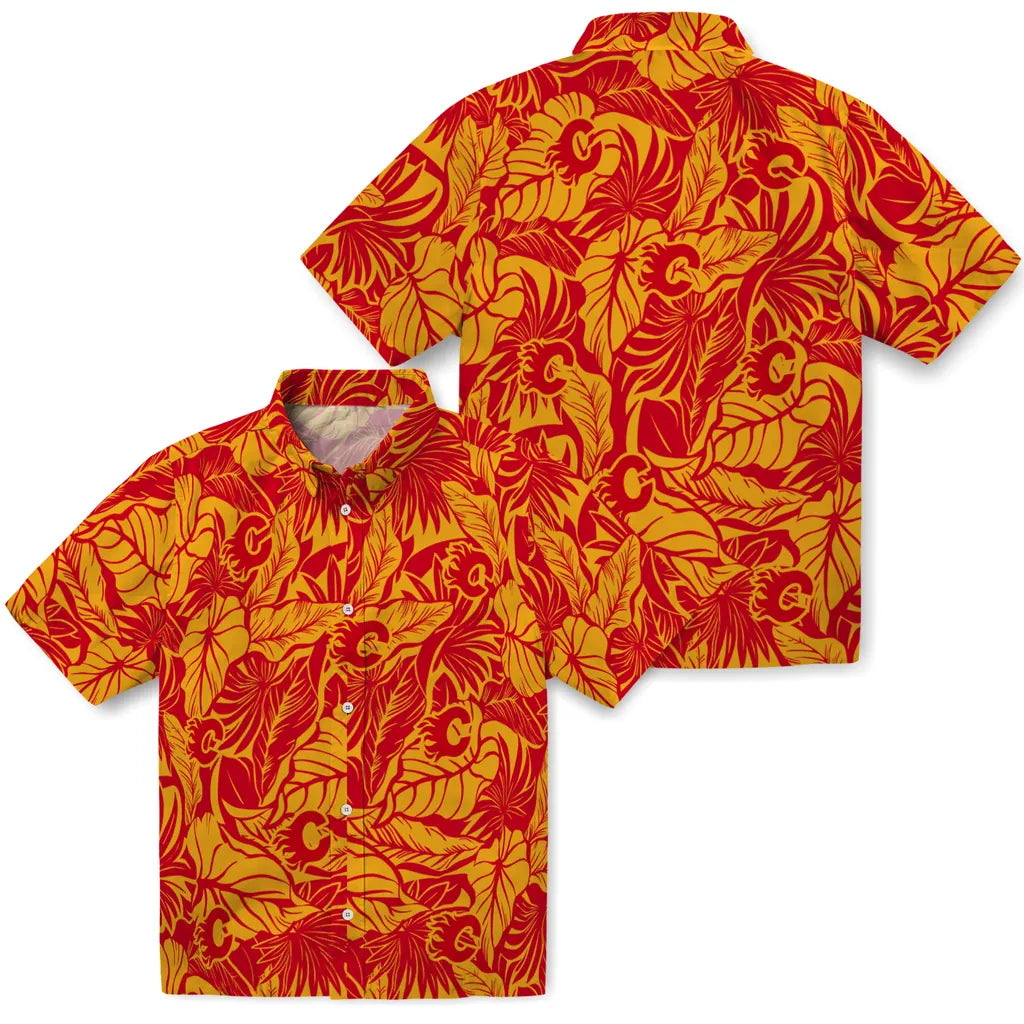 Calgary Flames Hawaiian Shirt - Monstera Layer – Moonbestprint