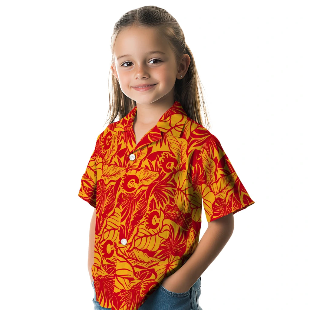Calgary Flames Hawaiian Shirt - Monstera Layer – Moonbestprint