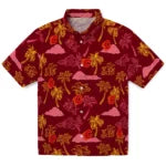 Calgary Flames Hawaiian Shirt - Palm And Clouds – Moonbestprint