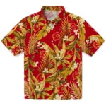 Calgary Flames Hawaiian Shirt - Palm Leaves – Moonbestprint
