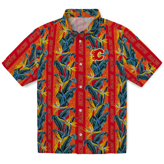 Calgary Flames Hawaiian Shirt - Paradise Vinesa - Moonbestprint