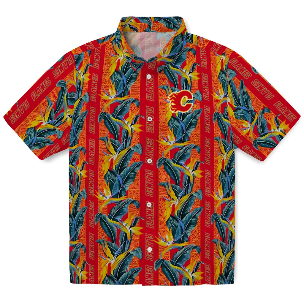 Calgary Flames Hawaiian Shirt - Paradise Vinesa – Moonbestprint