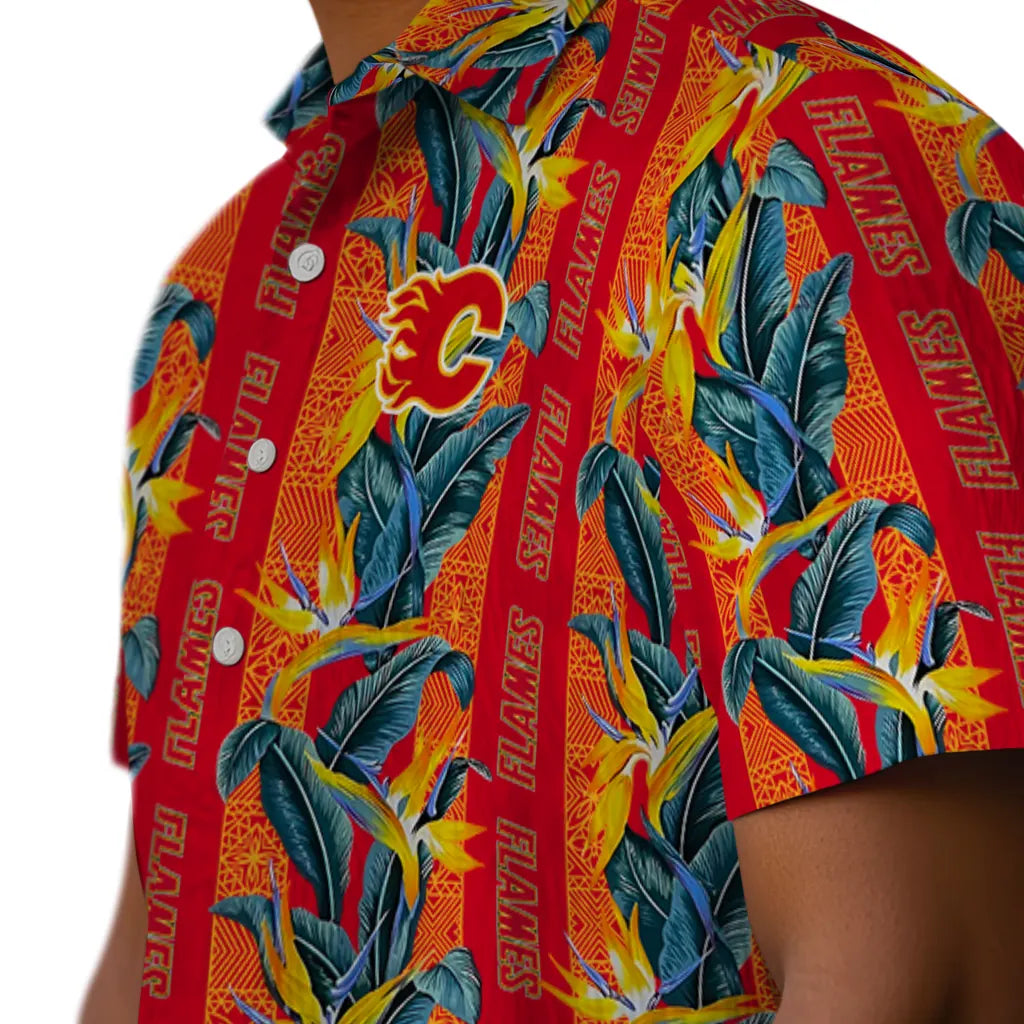 Calgary Flames Hawaiian Shirt - Paradise Vinesa – Moonbestprint