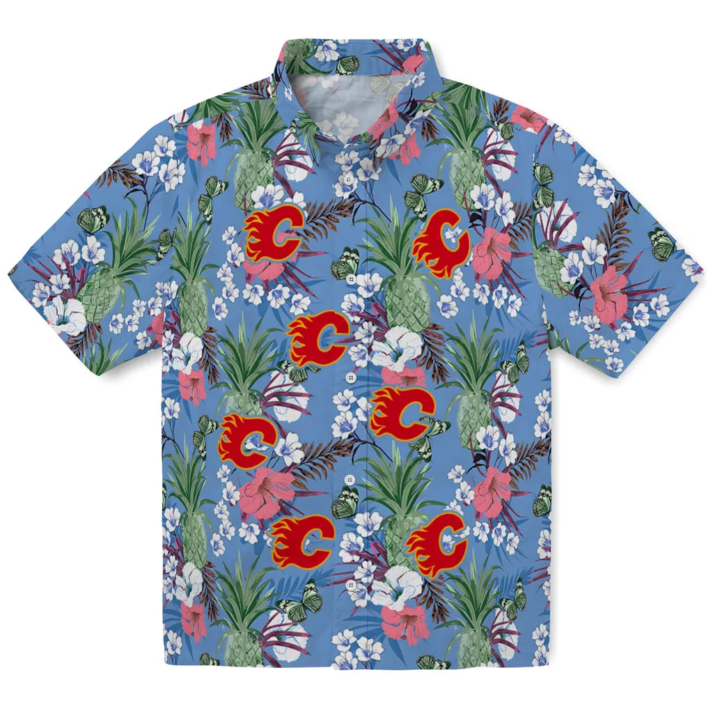 Calgary Flames Hawaiian Shirt - Pineapple Bouquet – Moonbestprint