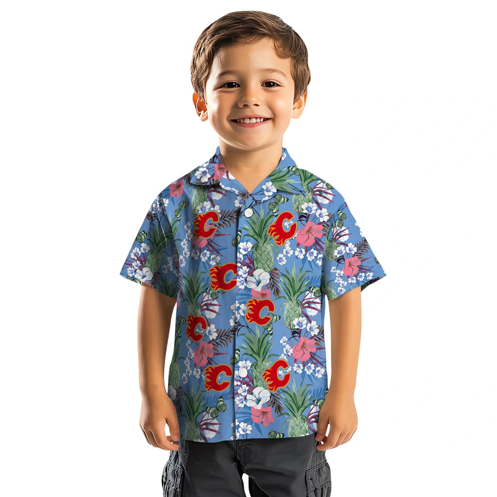 Calgary Flames Hawaiian Shirt - Pineapple Bouquet – Moonbestprint