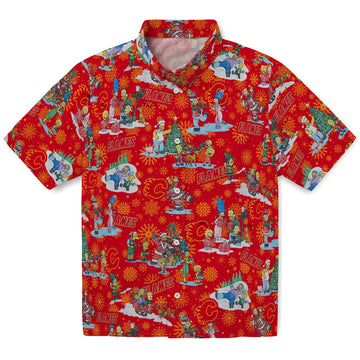 Calgary Flames Hawaiian Shirt - Simpsons Christmas – Moonbestprint