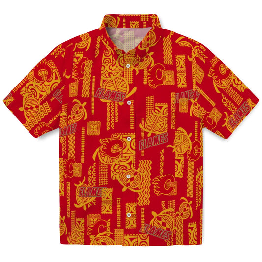 Calgary Flames Hawaiian Shirt - Turtle Lines – Moonbestprint