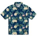 California Golden Bears Hawaiian Shirt - Flamingo and Hibiscus | Moonbestprint