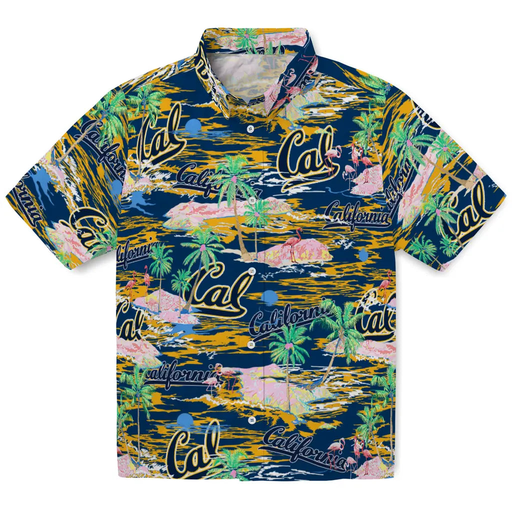 California Golden Bears Flamingo Retreat 2026 Hawaiian Shirt – Moonbestprint