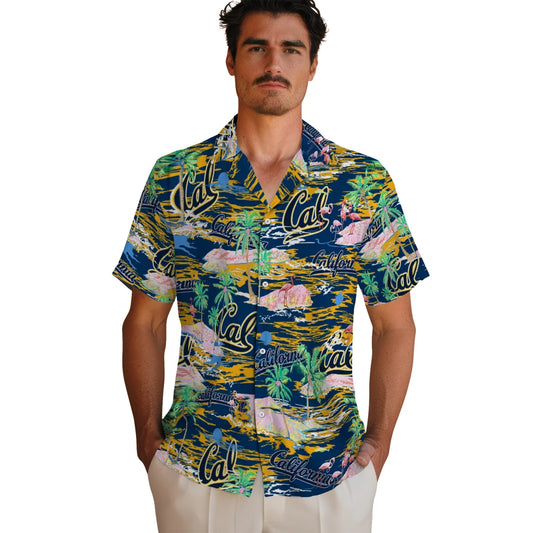 California Golden Bears Flamingo Retreat 2026 Hawaiian Shirt – Moonbestprint