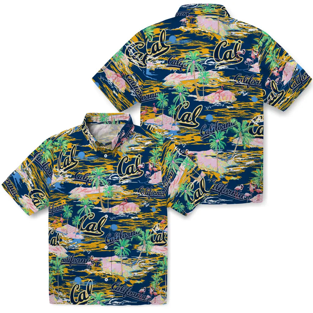 California Golden Bears Flamingo Retreat 2026 Hawaiian Shirt – Moonbestprint