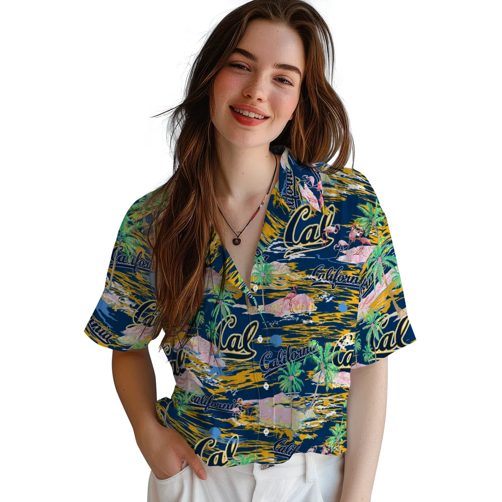 California Golden Bears Flamingo Retreat 2026 Hawaiian Shirt – Moonbestprint