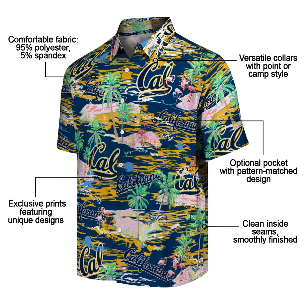 California Golden Bears Flamingo Retreat 2026 Hawaiian Shirt – Moonbestprint
