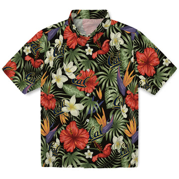 California Golden Bears Hawaiian Shirt - Hawaii Floral Hibiscus | Moonbestprint