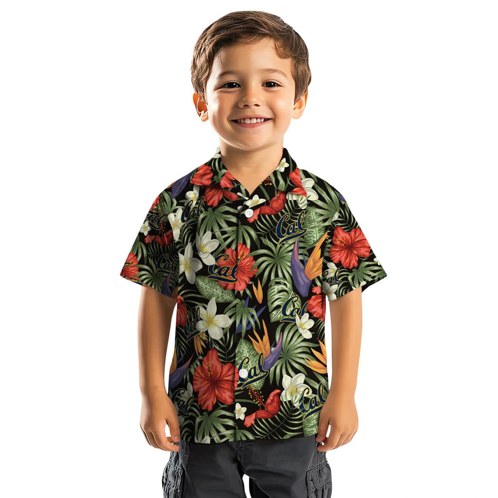 California Golden Bears Hawaiian Shirt - Hawaii Floral Hibiscus | Moonbestprint