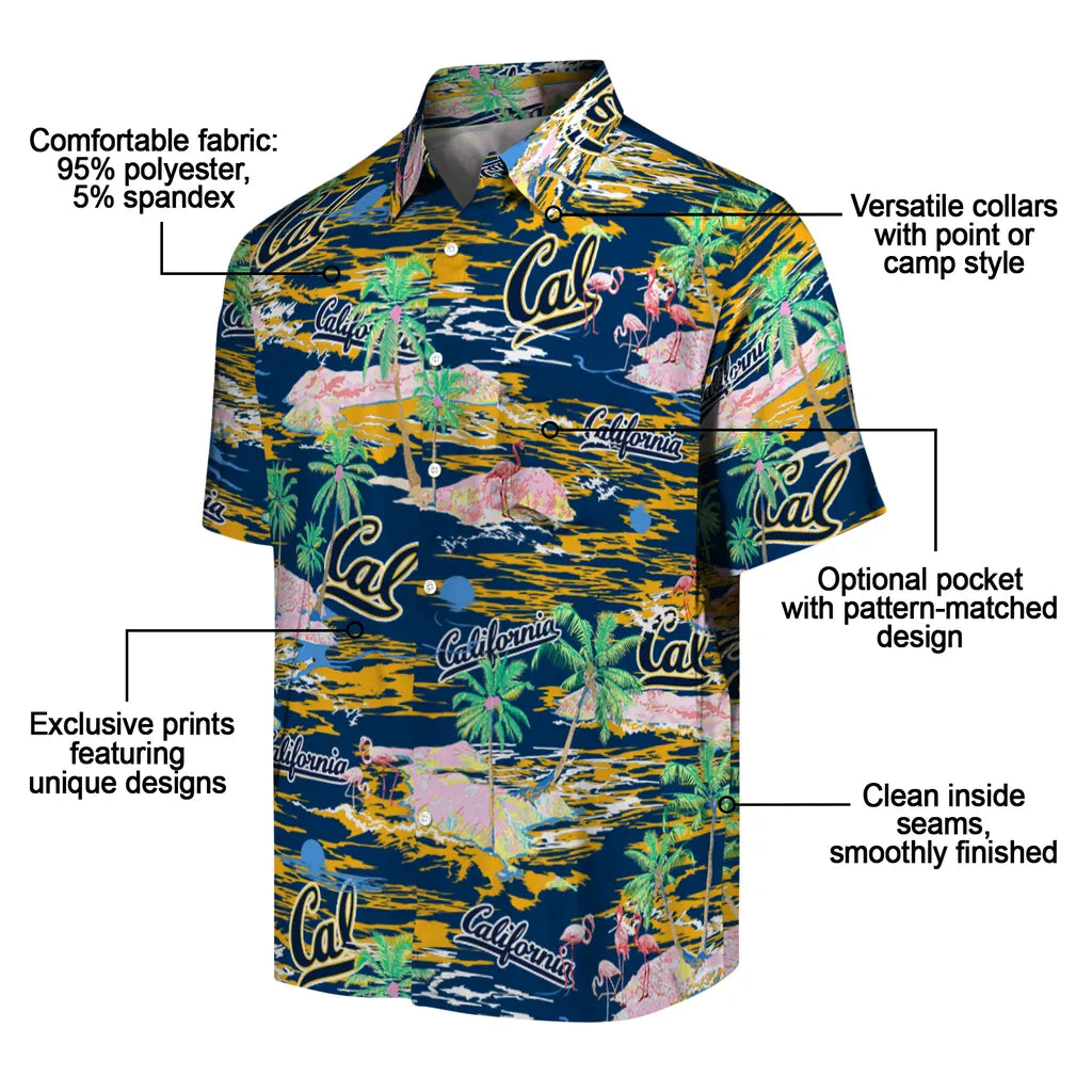 California Golden Bears Hawaiian Shirt - Hawaii Island | Moonbestprint