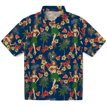 California Golden Bears Hawaiian Shirt - Hawaiian Girls Design | Moonbestprint