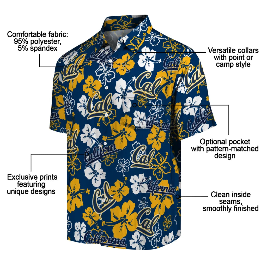 California Golden Bears Hibiscus Bloom Hawaiian Shirt – Moonbestprint