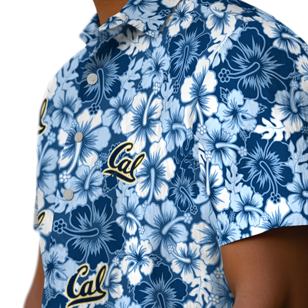 California Golden Bears Hawaiian Shirt - Hibiscus Blooms | Moonbestprint