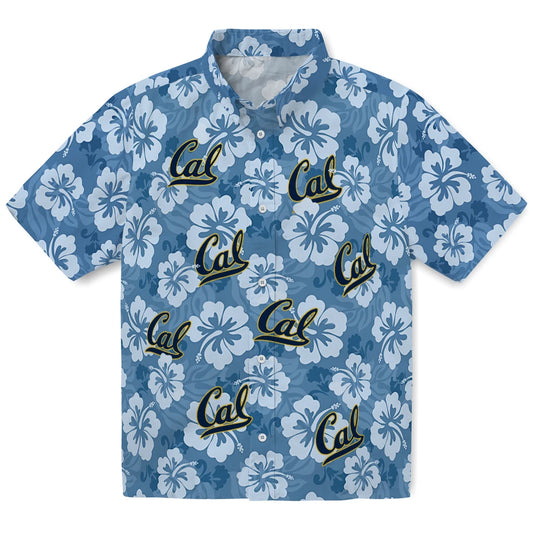 California Golden Bears Hawaiian Shirt - Hibiscus Cluster | Moonbestprint
