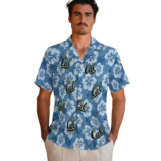 California Golden Bears Hawaiian Shirt - Hibiscus Cluster | Moonbestprint