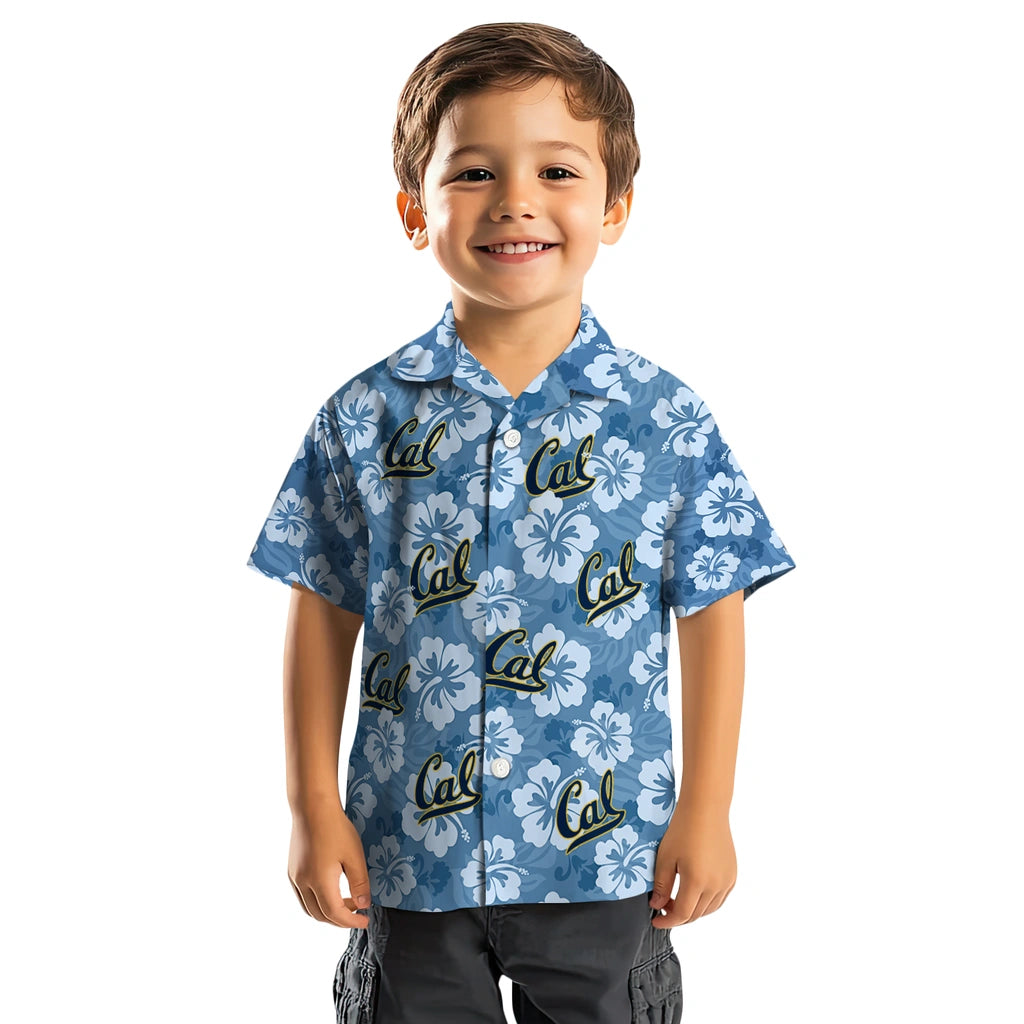 California Golden Bears Hawaiian Shirt - Hibiscus Cluster | Moonbestprint