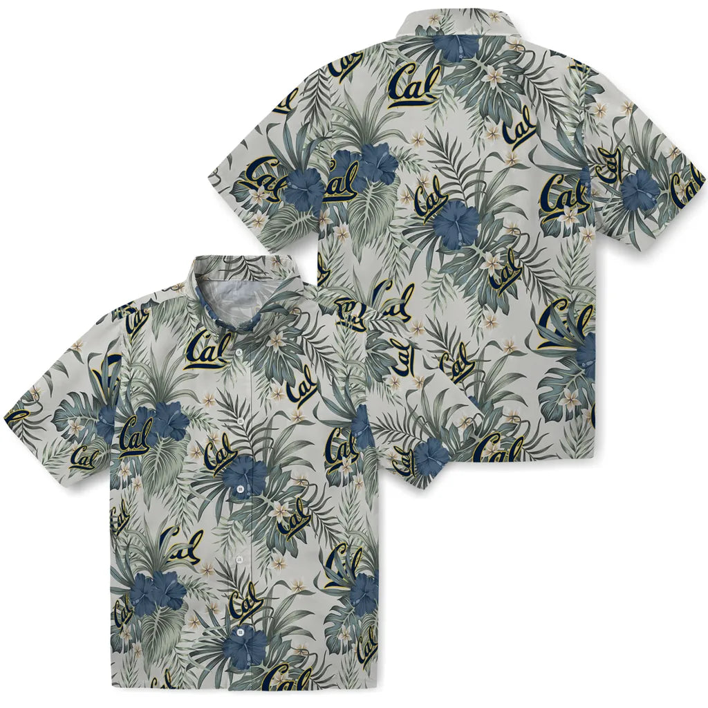 California Golden Bears Hawaiian Shirt - Hibiscus Designs | Moonbestprint