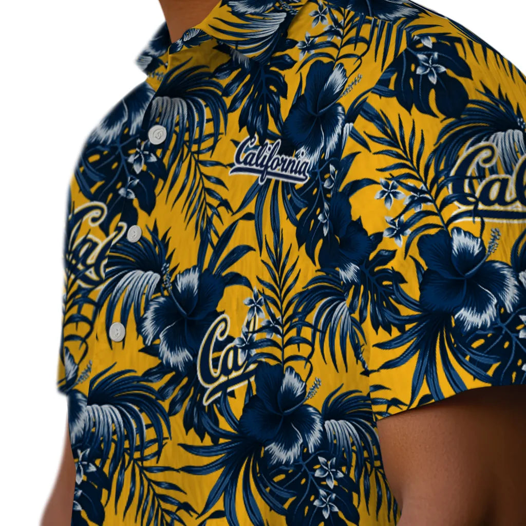 California Golden Bears Hawaiian Shirt - Hibiscus Exotic | Moonbestprint