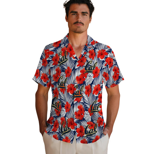 California Golden Bears Hawaiian Shirt - Hibiscus Fiesta | Moonbestprint