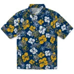 California Golden Bears Hawaiian Shirt - Hibiscus Flower Design | Moonbestprint
