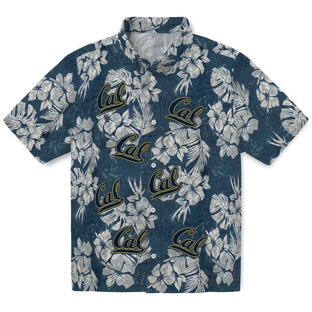 California Golden Bears Hawaiian Shirt - Hibiscus Flowers | Moonbestprint
