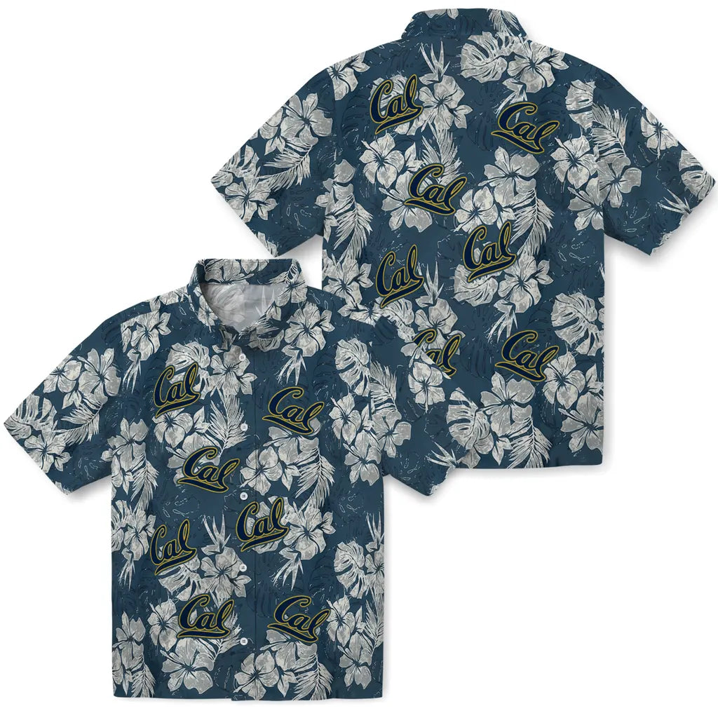 California Golden Bears Hawaiian Shirt - Hibiscus Flowers | Moonbestprint