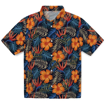 California Golden Bears Hawaiian Shirt - Hibiscus Foliage | Moonbestprint