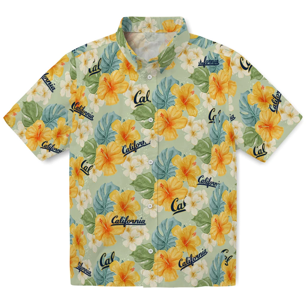 California Golden Bears Hawaiian Shirt - Hibiscus Mood | Moonbestprint
