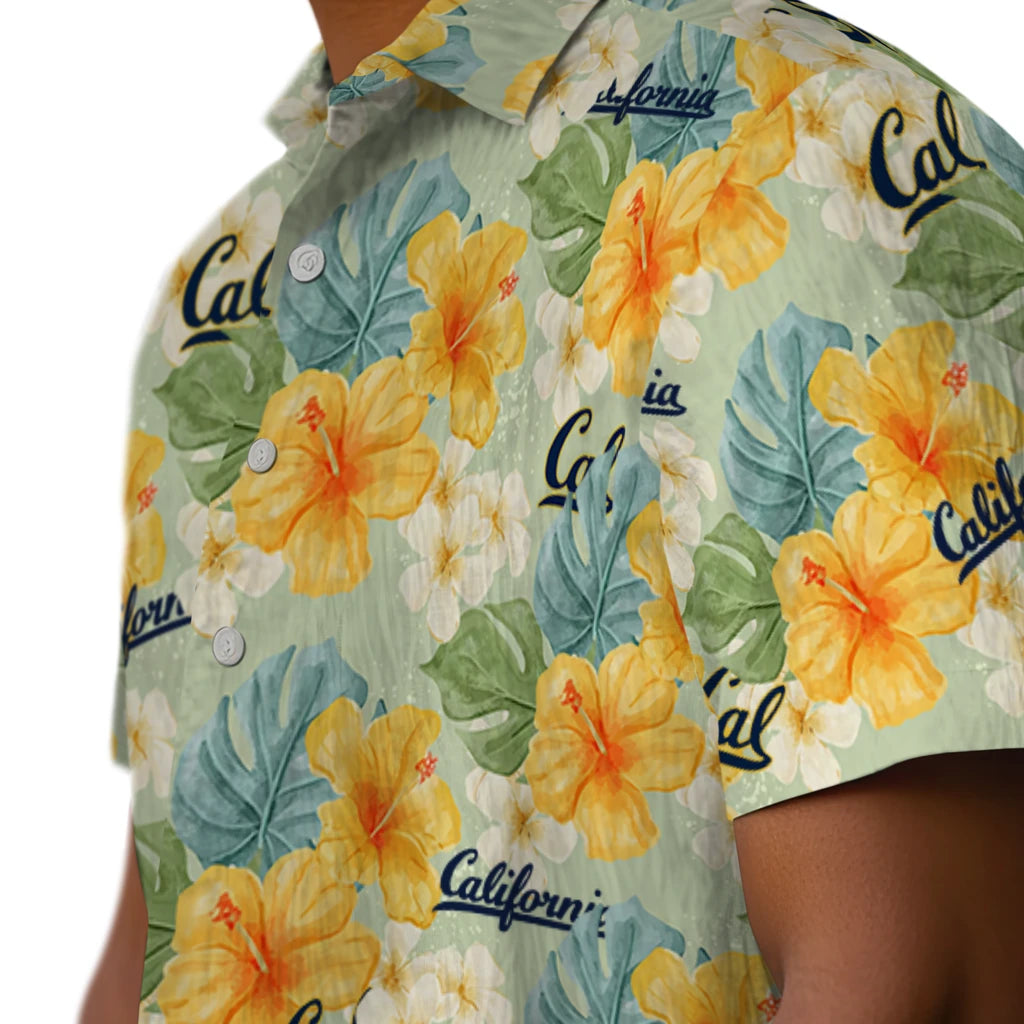 California Golden Bears Hawaiian Shirt - Hibiscus Mood | Moonbestprint