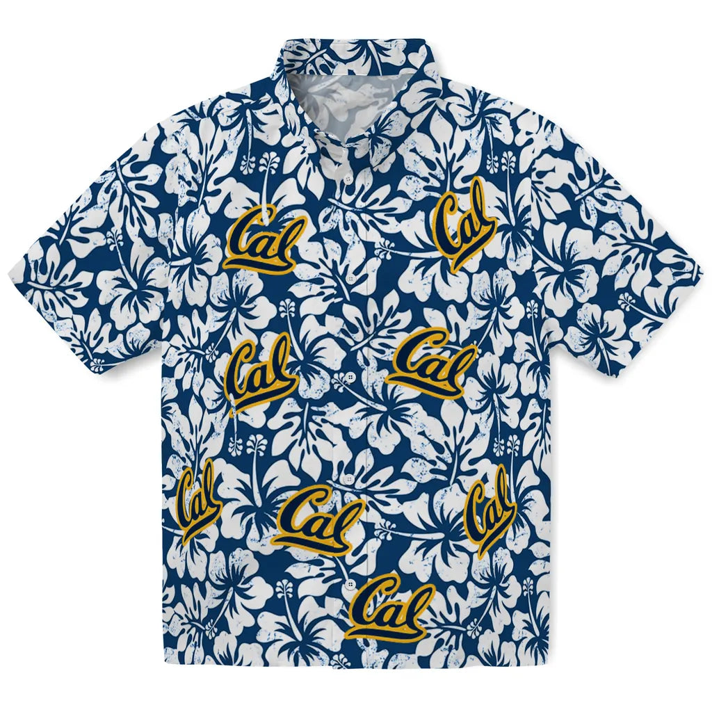 California Golden Bears Hawaiian Shirt - Hibiscus Motif | Moonbestprint
