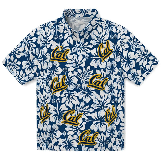 California Golden Bears Hawaiian Shirt - Hibiscus Motif | Moonbestprint