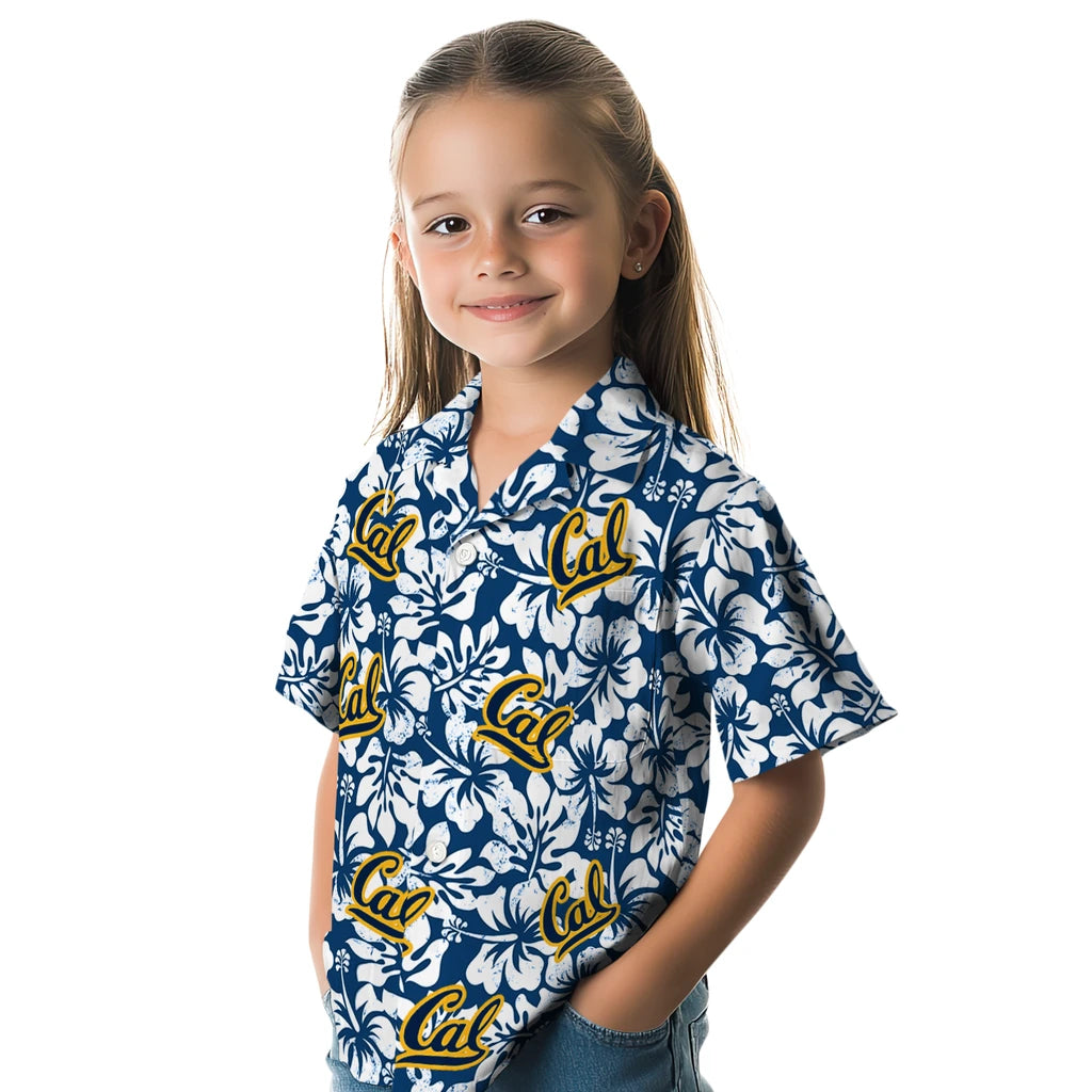 California Golden Bears Hawaiian Shirt - Hibiscus Motif | Moonbestprint