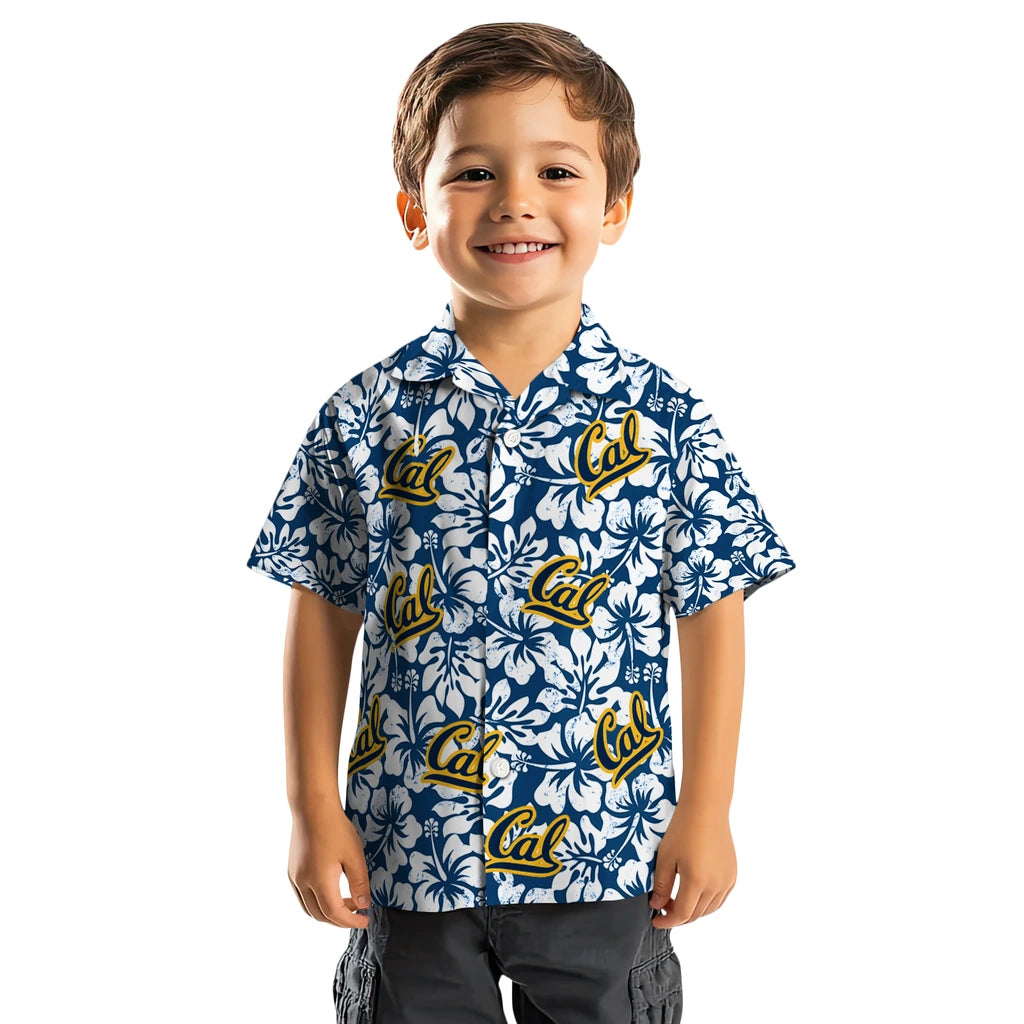 California Golden Bears Hawaiian Shirt - Hibiscus Motif | Moonbestprint
