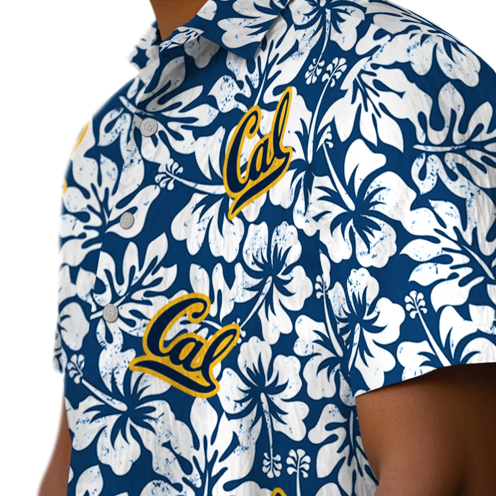 California Golden Bears Hawaiian Shirt - Hibiscus Motif | Moonbestprint