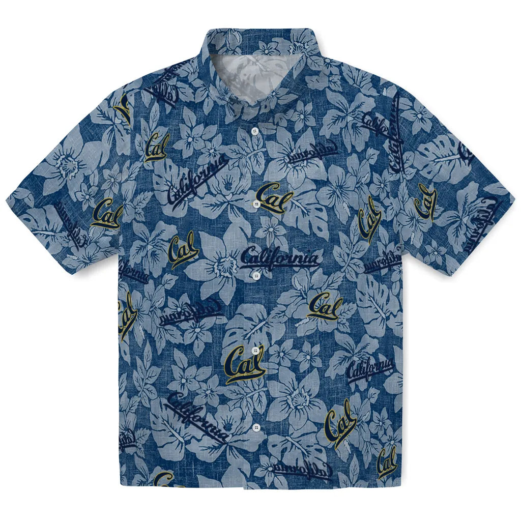 California Golden Bears Hawaiian Shirt - Hibiscus Oasis | Moonbestprint