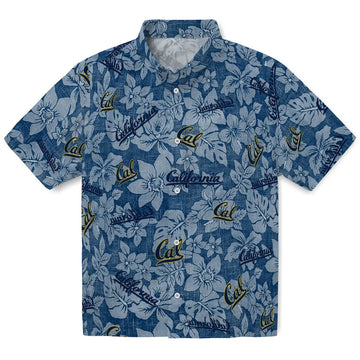 California Golden Bears Hawaiian Shirt - Hibiscus Oasis | Moonbestprint