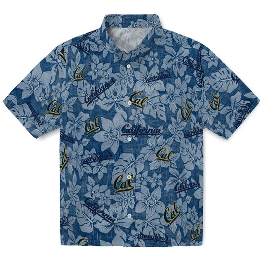 California Golden Bears Hawaiian Shirt - Hibiscus Oasis | Moonbestprint
