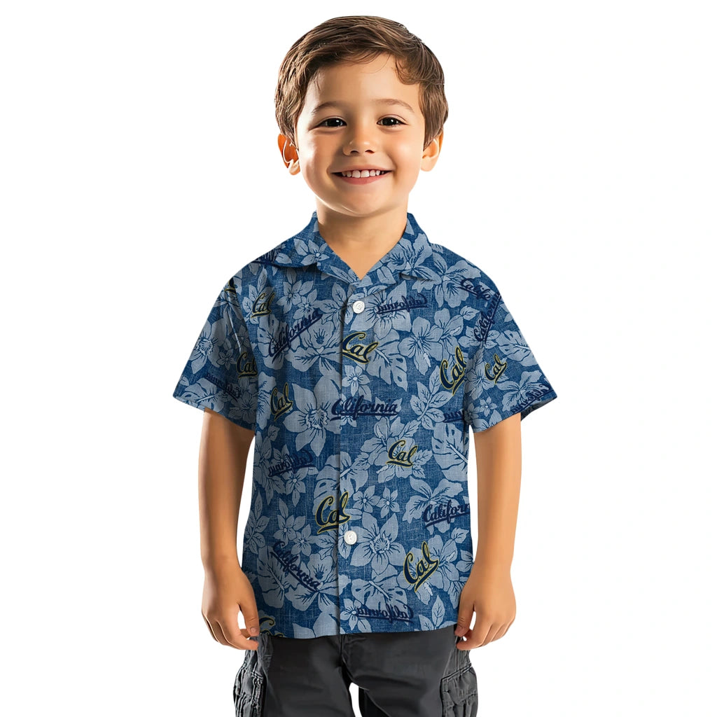California Golden Bears Hawaiian Shirt - Hibiscus Oasis | Moonbestprint