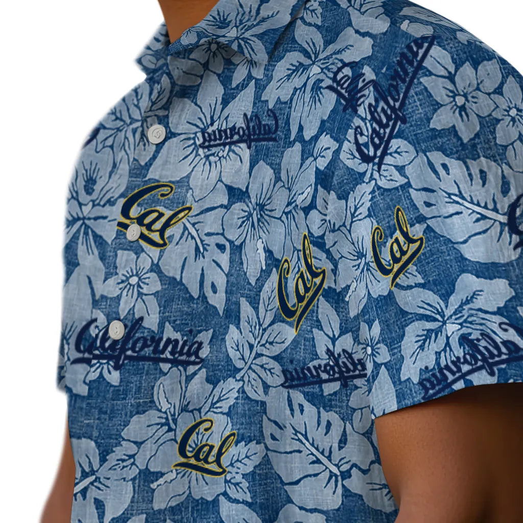 California Golden Bears Hawaiian Shirt - Hibiscus Oasis | Moonbestprint