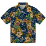 California Golden Bears Hawaiian Shirt - Hibiscus Tiki Jungle | Moonbestprint