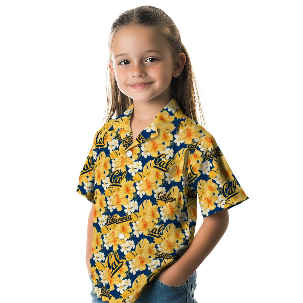 California Golden Bears Hawaiian Shirt - Hibiscus Tropics | Moonbestprint