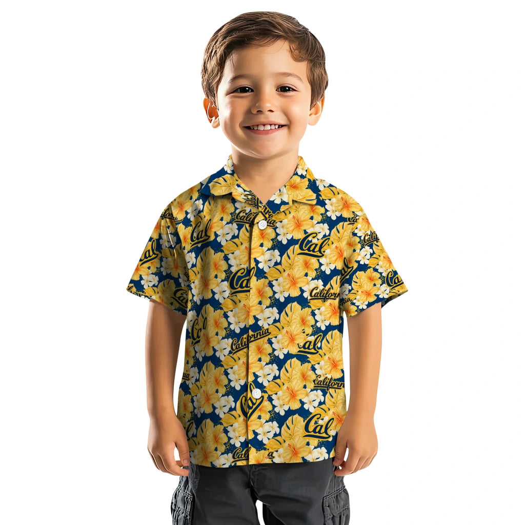 California Golden Bears Hawaiian Shirt - Hibiscus Tropics | Moonbestprint