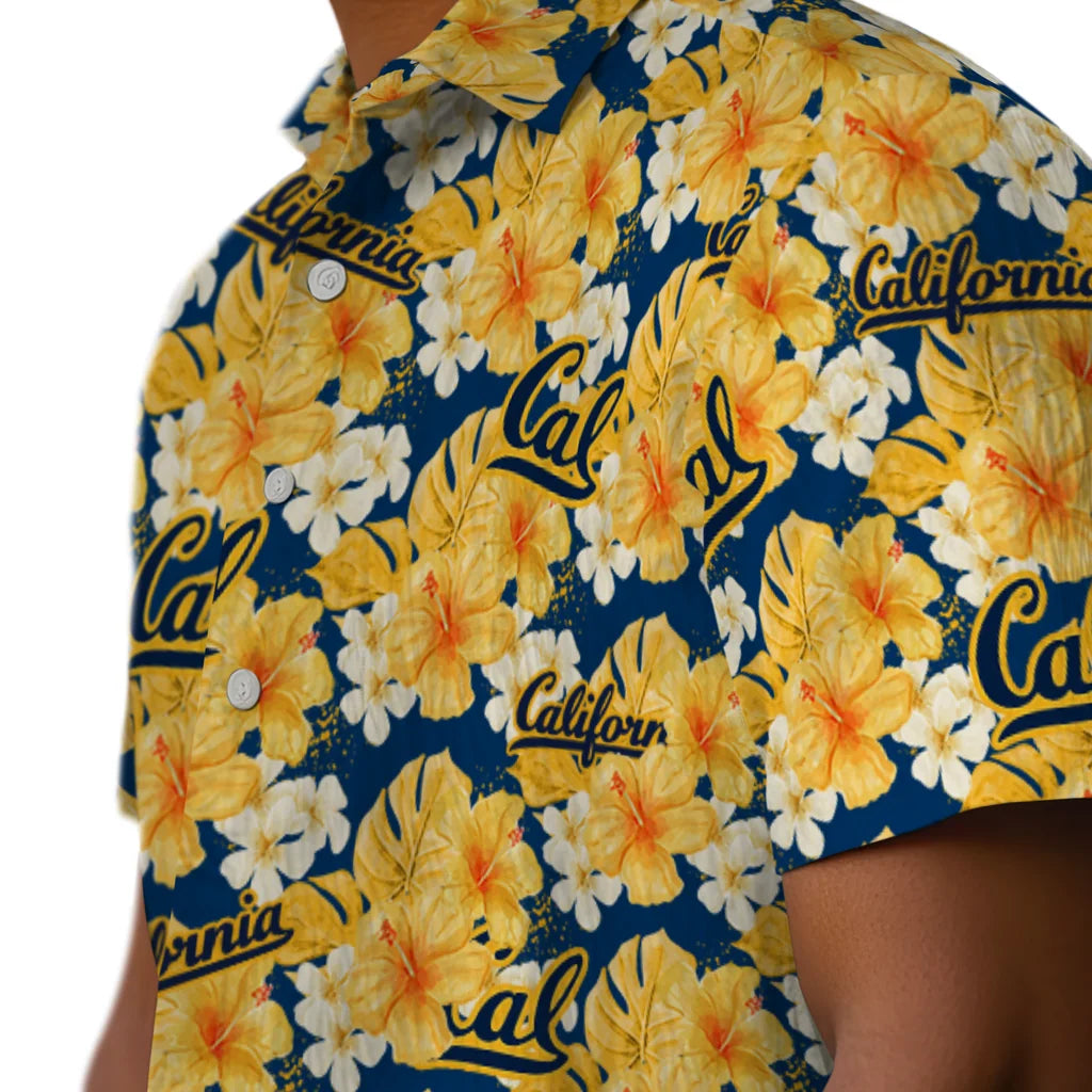 California Golden Bears Hawaiian Shirt - Hibiscus Tropics | Moonbestprint